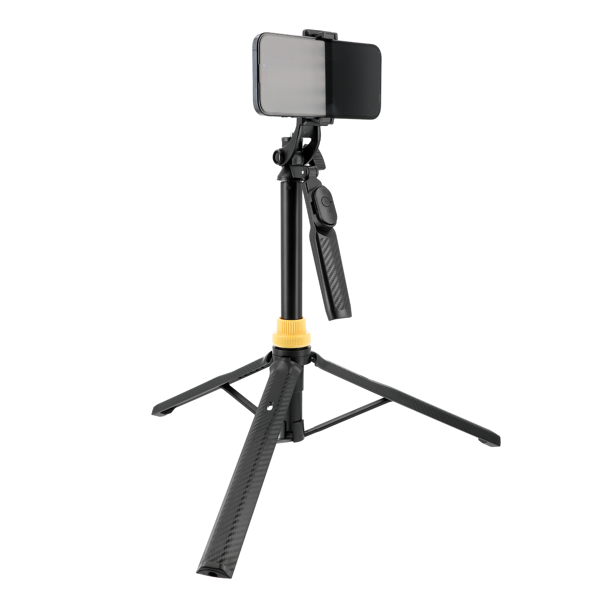 Selfie-Stick-Stativ mit Bluetooth-Fernbedienung & Handyhalterung – ausziehbar bis 170 cm