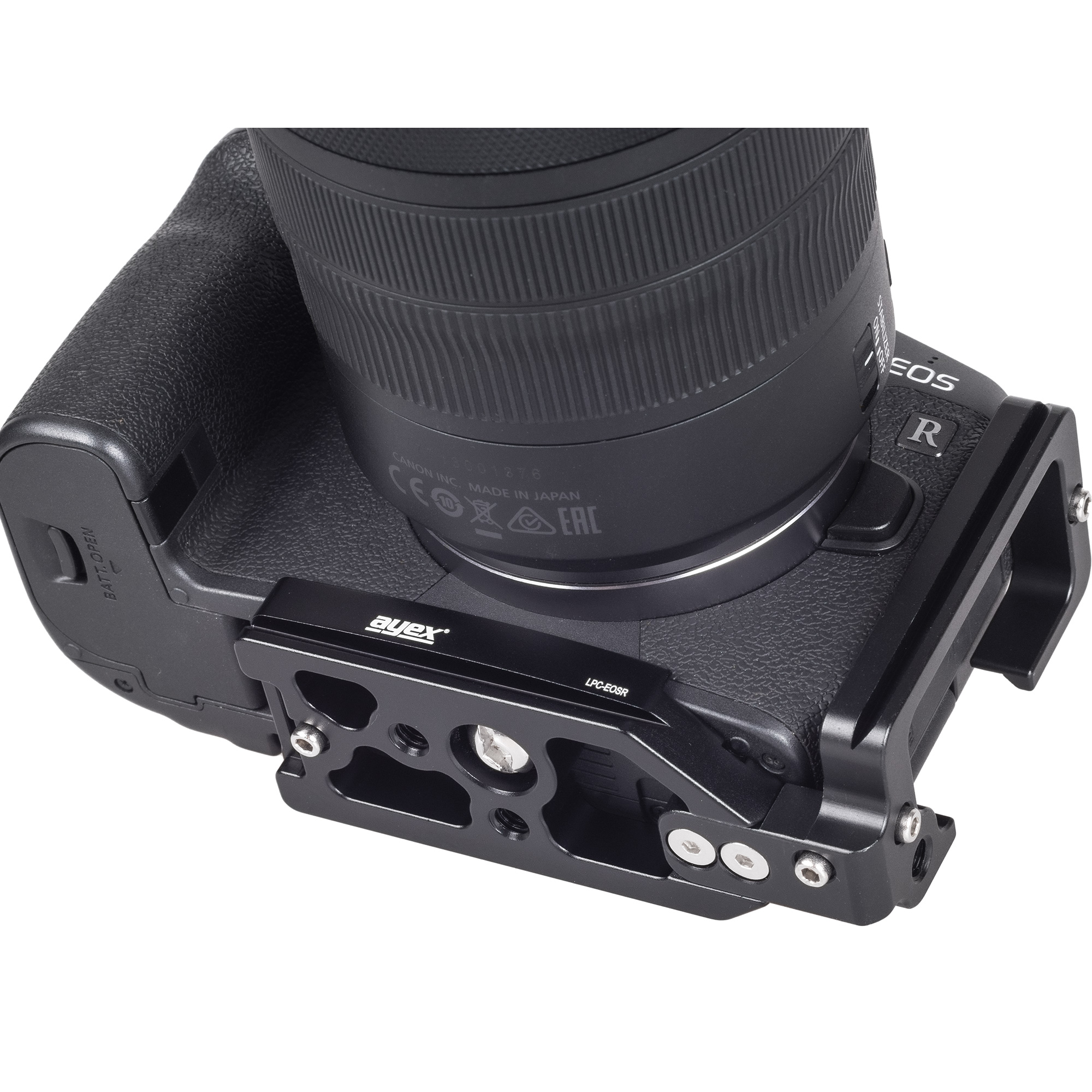Kamerahalterung Schnellwechselplatte für Canon EOS R und Arca-Swiss Standard, ayex LPC-EOSR