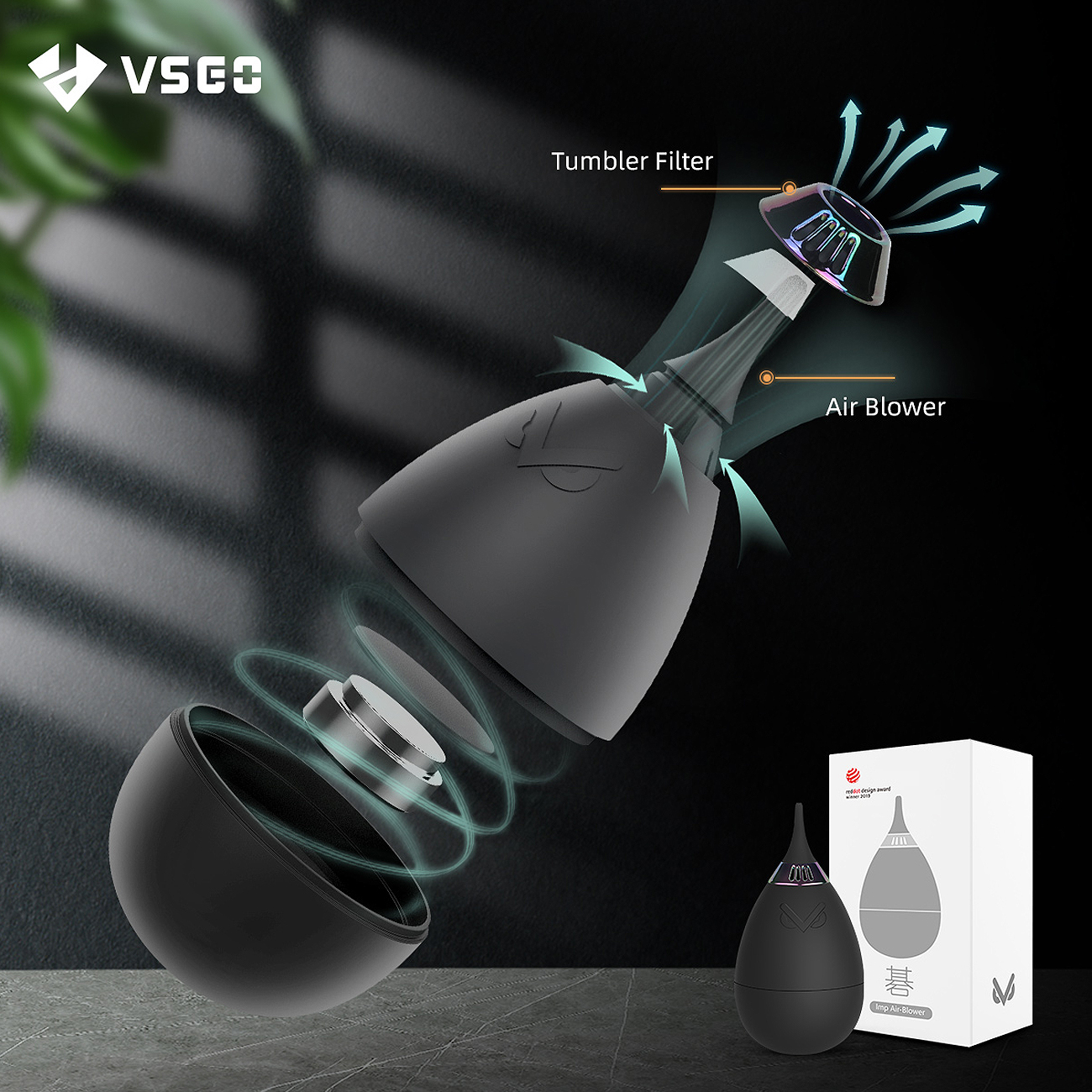 Camera Air Blower für Kamerareinigung – schwarz