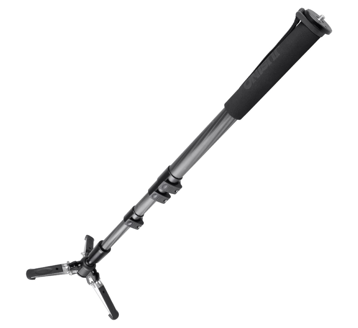 JUSINO Carbon Monopod mit Standspinne Clipverschlüsse bis 12kg VM-361EC