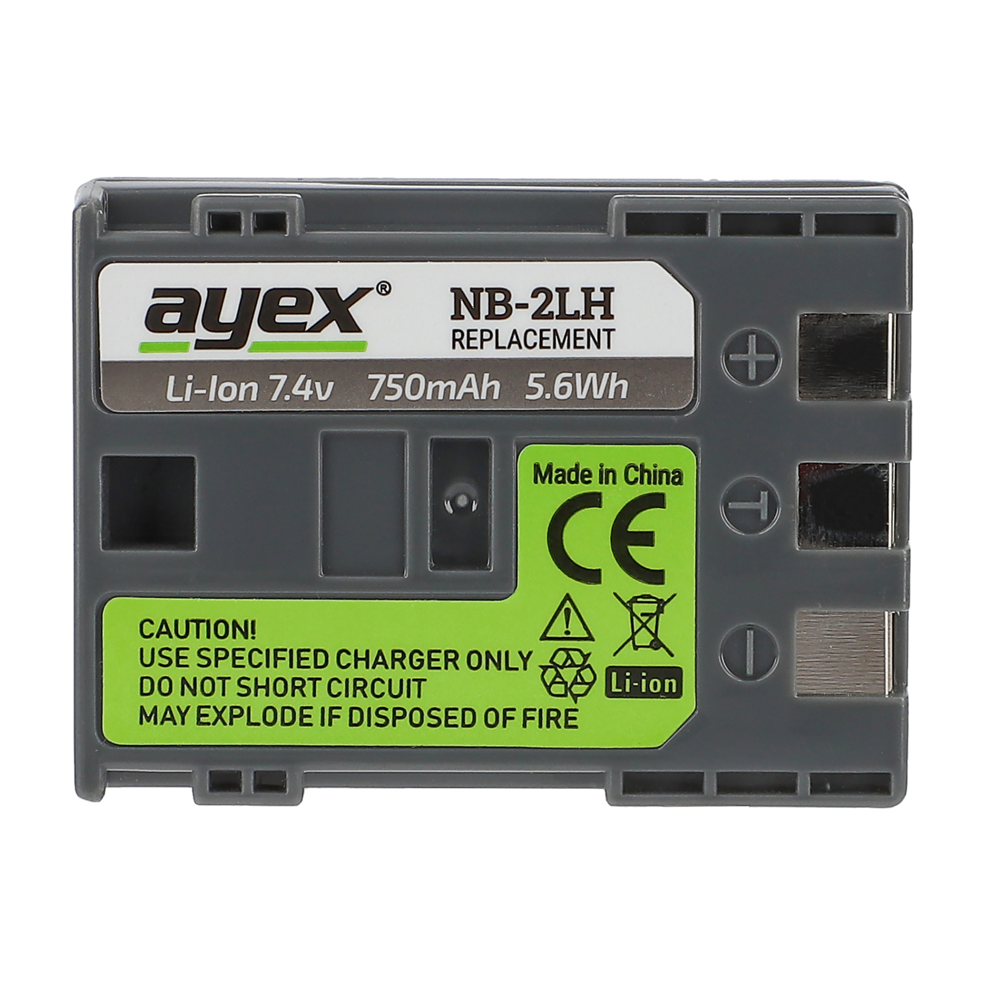 ayex NB-2LH Akku für Canon Kameras