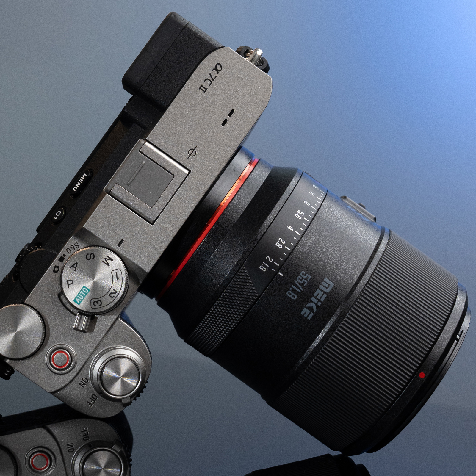 Meike 55 mm F1.8 AF Pro STM Autofokus Vollformat Ojektiv Portrait kompatibel mit Sony E Mount