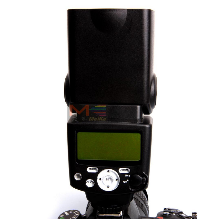 Meike MK431 TTL Blitzgerät für Nikon DSLR Kameras mit LCD Display und Diffusor