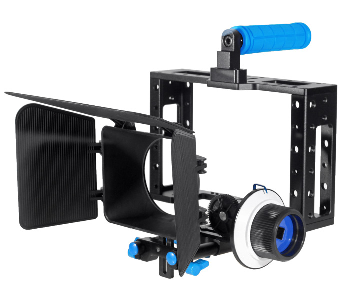 ayex Kamera Cage Set 2 C2 + Follow Focus F1 + Matte Box