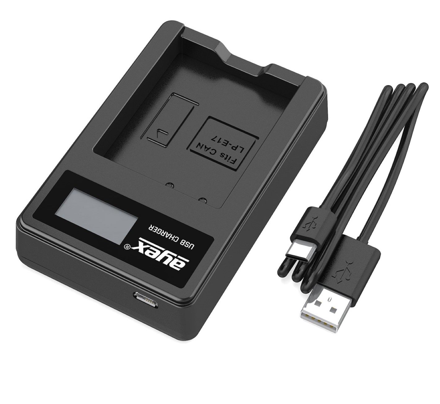 ayex USB Ladegerät für Canon Akku Typ LP-E17 Akku