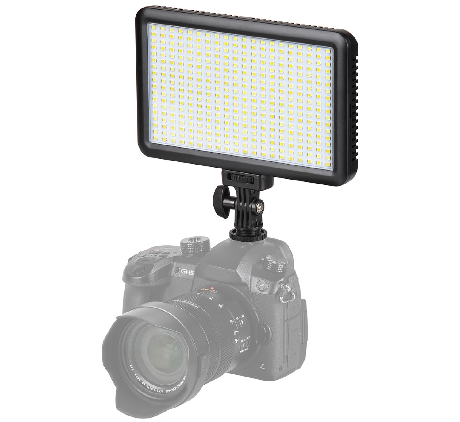 ayex Videoleuchte mit 360 LEDs und 2 Dimmern (3200/5500K), inklusive Li-Ion Akku