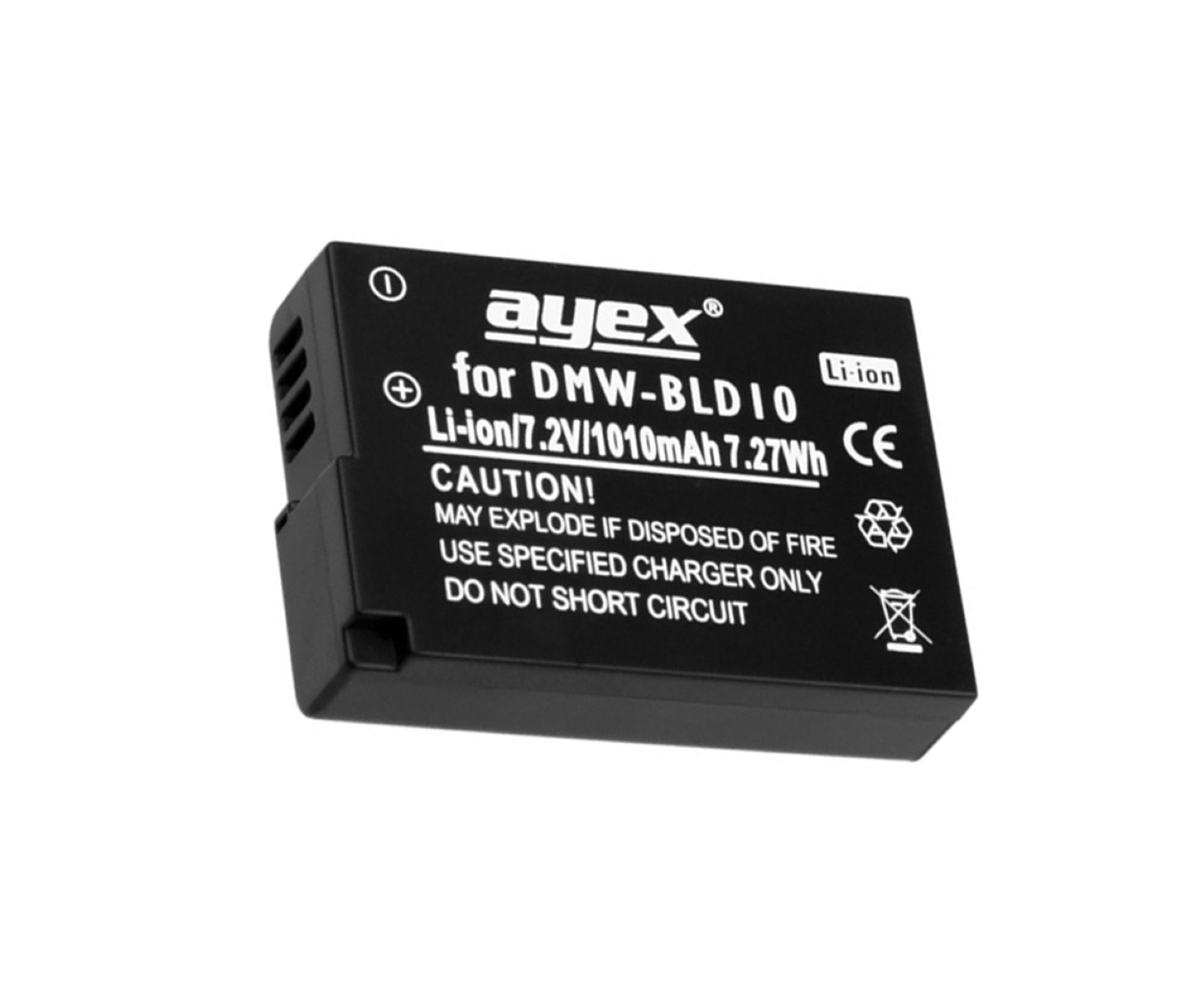 ayex Akku für Panasonic DMW-BLD10 DMC-GF2 und DMC-GF2KEG-K Leistungsstark zuverlässig