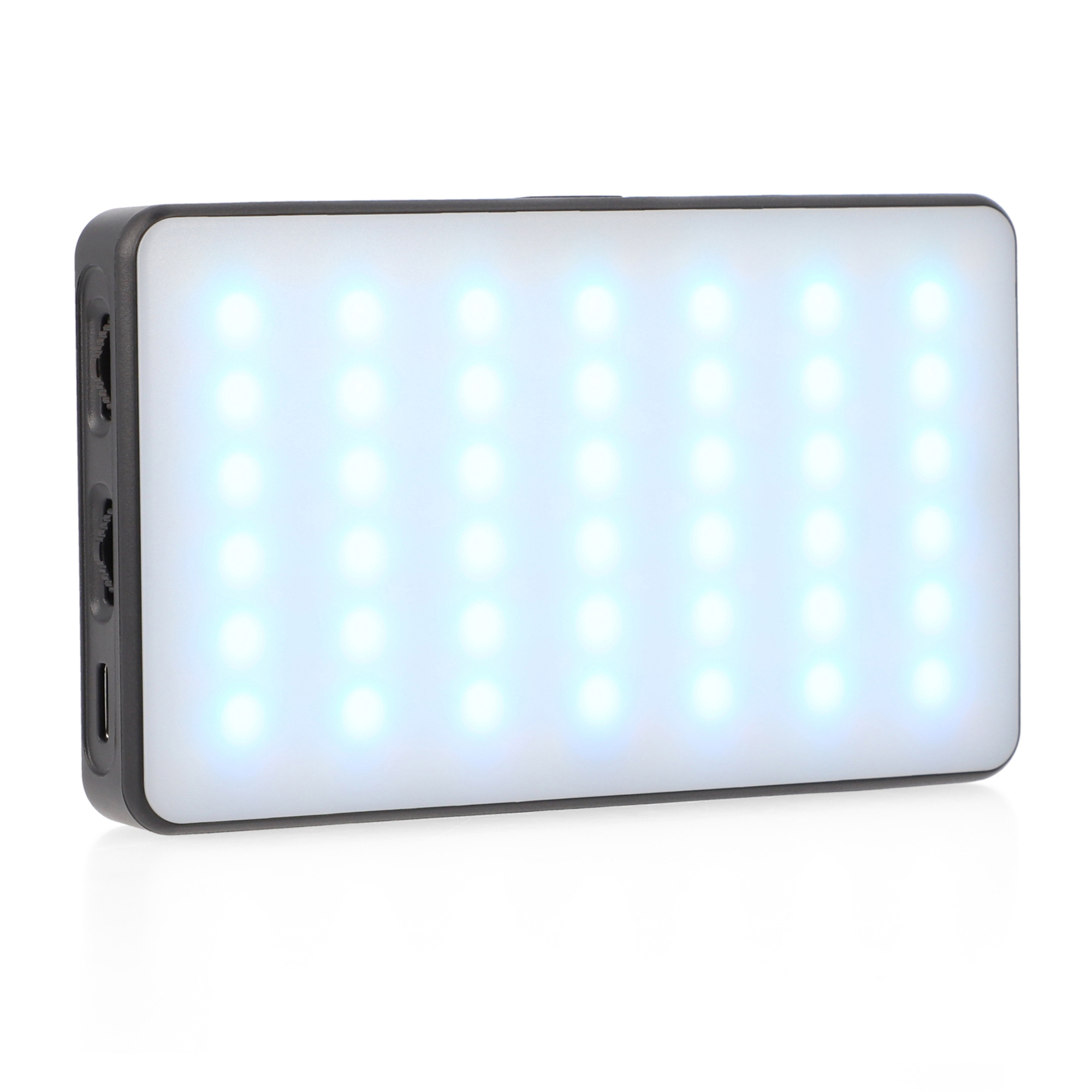 Vielseitige RGB LED Videoleuchte mit 20 Lichteffekten LCD-Display & integriertem Akku Vielseitige RGB LED Videoleuchte mit 20 Lichteffekten LCD-Display & integriertem Akku
