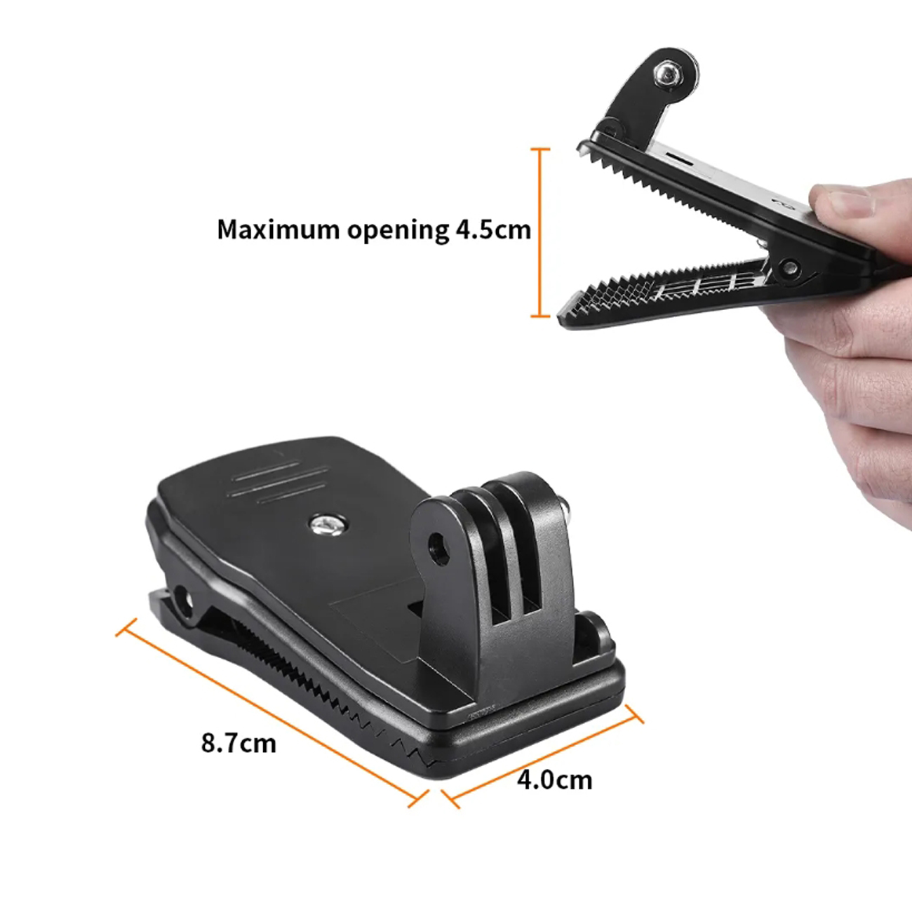 Clip Mount Halterung für Actioncams kompatibel für GoPro DJI Osmo Insta360 etc.