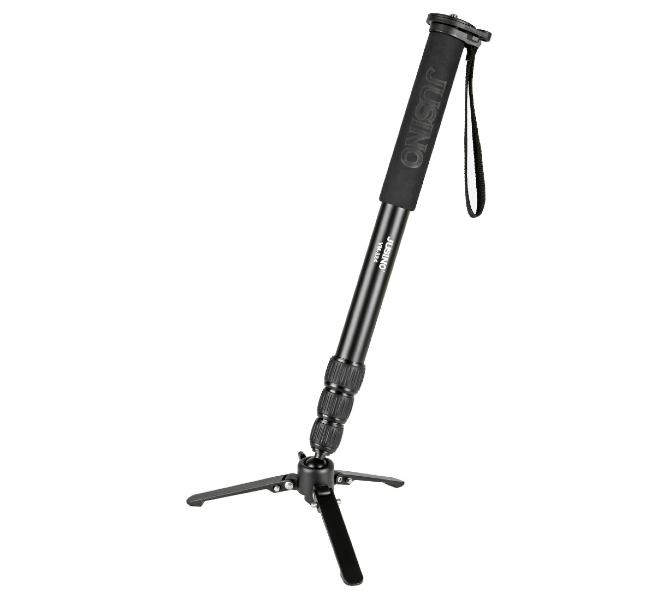 JUSINO VM-324 Monopod mit abnehmbarem Fuß/Tischstativ (Schnelldrehverschlüsse) bis 12kg