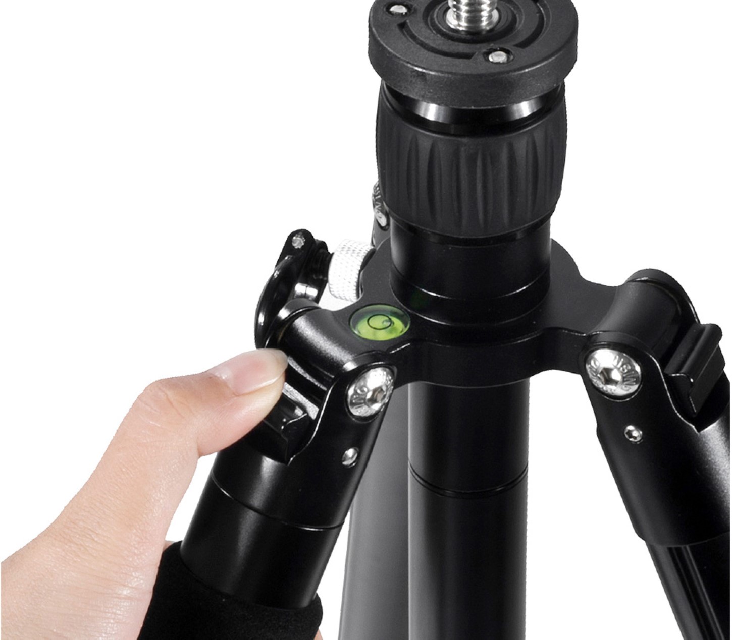JUSINO Vielseitiges Tripod/Monopod Stativ 11-155cm Höhe Belastbar bis 6kg X-426 JUSINO Vielseitiges Tripod/Monopod Stativ bis 155cm Höhe/6kg + Kugelkopf BT-60 X-426