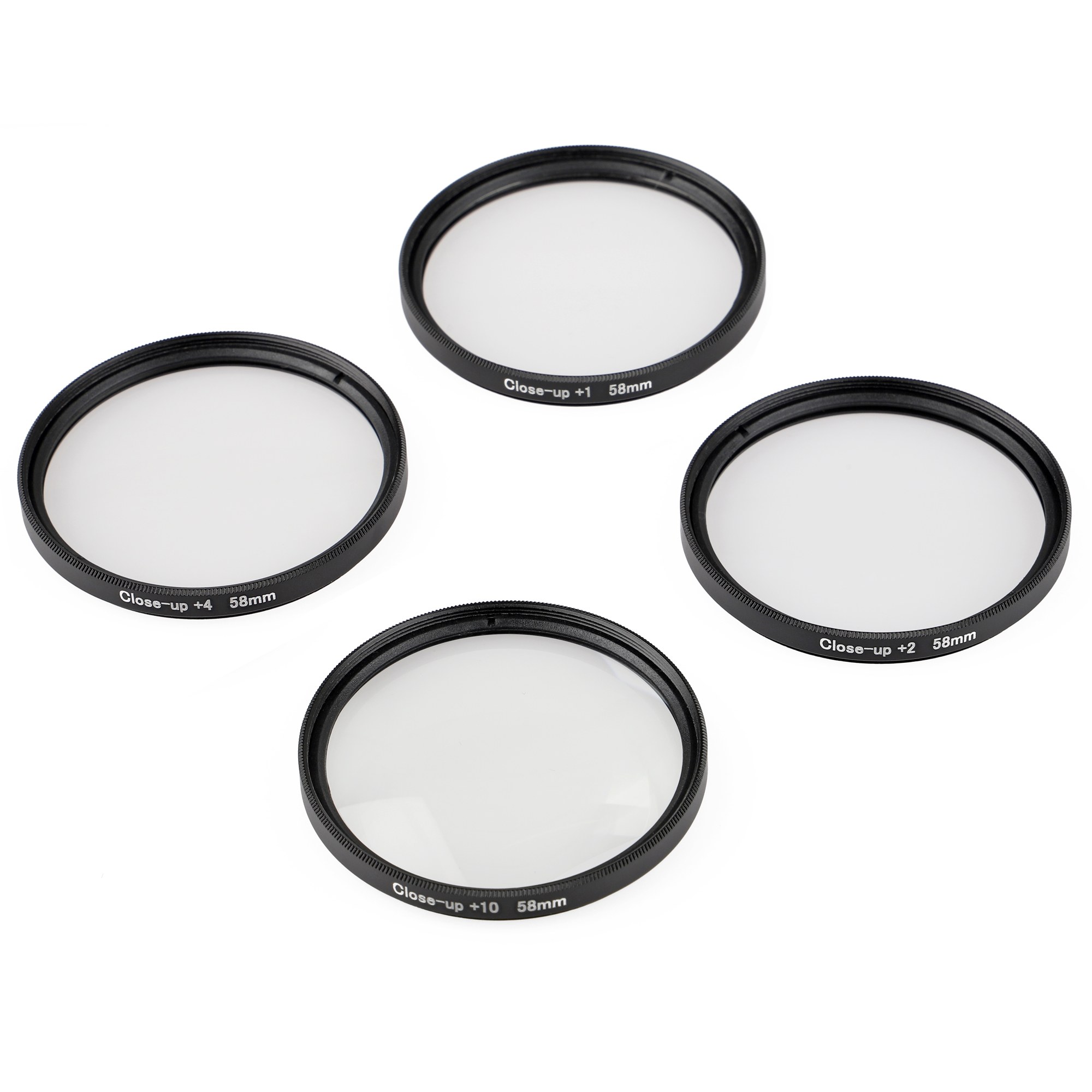 ayex Close up Makro Linsen Set 58mm
 - 4 teilig (+1, +2, +4, +10)