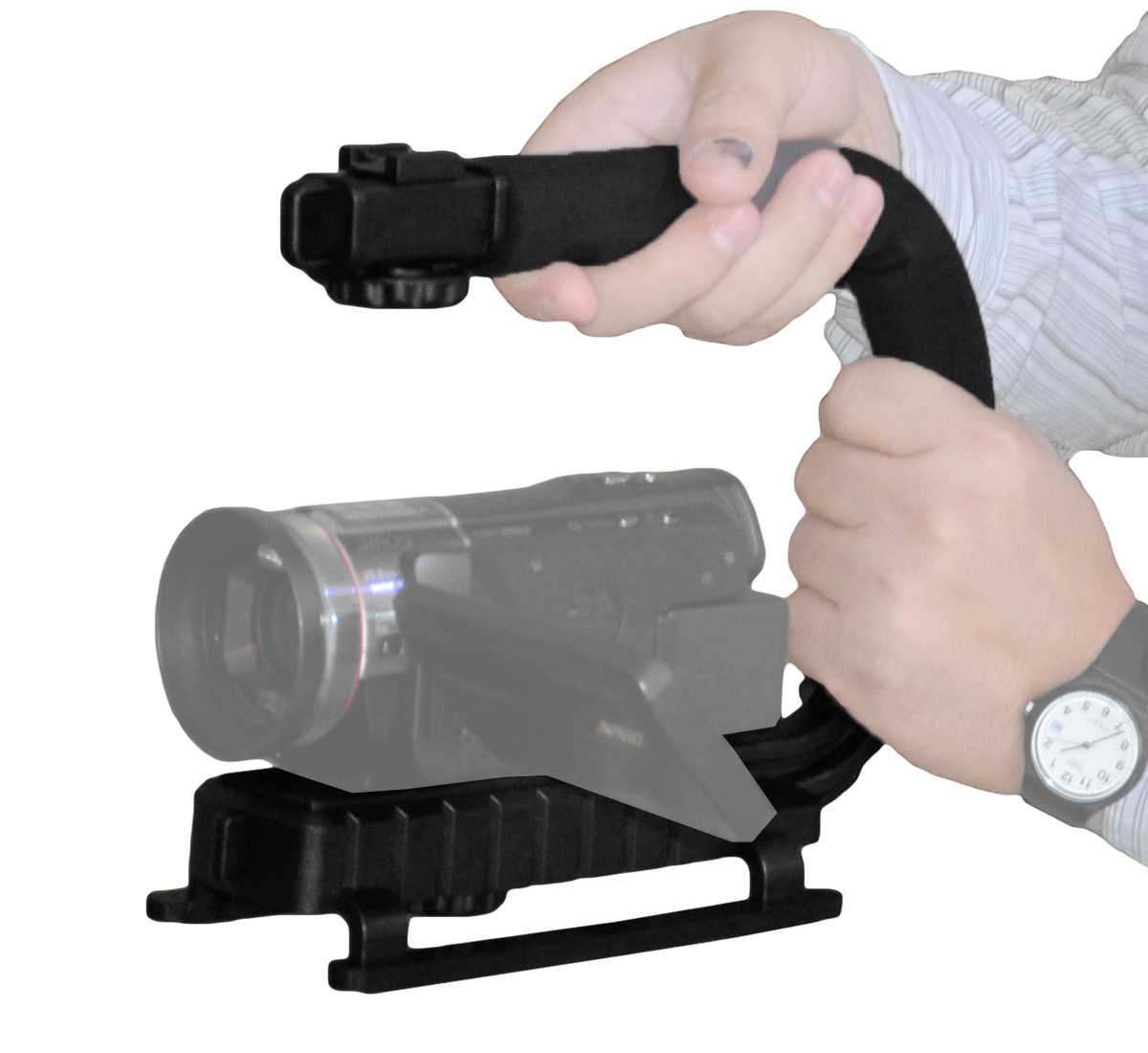 ayex Action Grip Video Stabilizer für DSLR und Camcorder, Schwebestativ für ruhige Videoaufnahmen