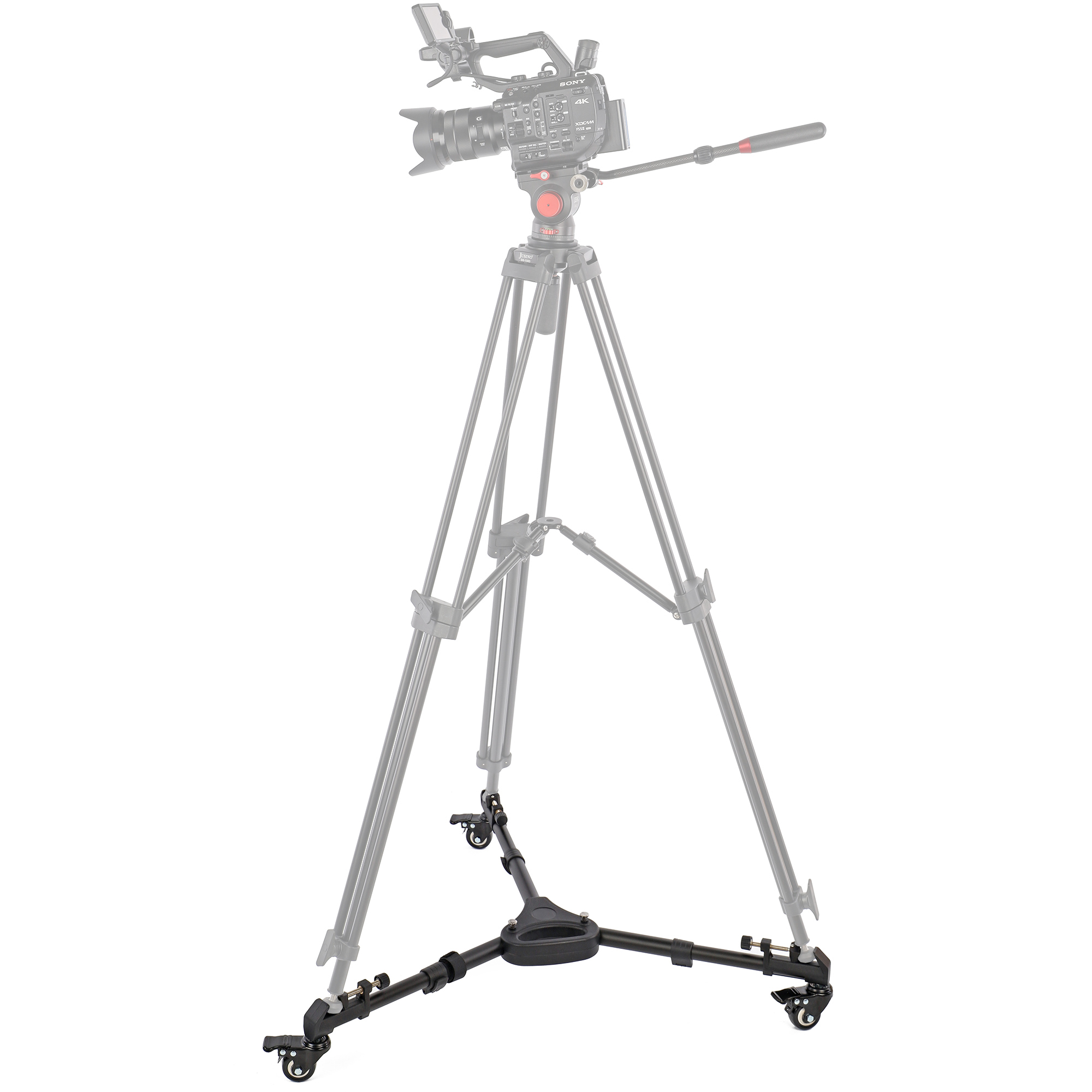 Stativwagen Rollwagen Stativdolly aus Aluminium bis 18kg Tragfähigkeit VA-50 Stativwagen Rollwagen Stativdolly aus Aluminium bis 18kg Tragfähigkeit VA-50