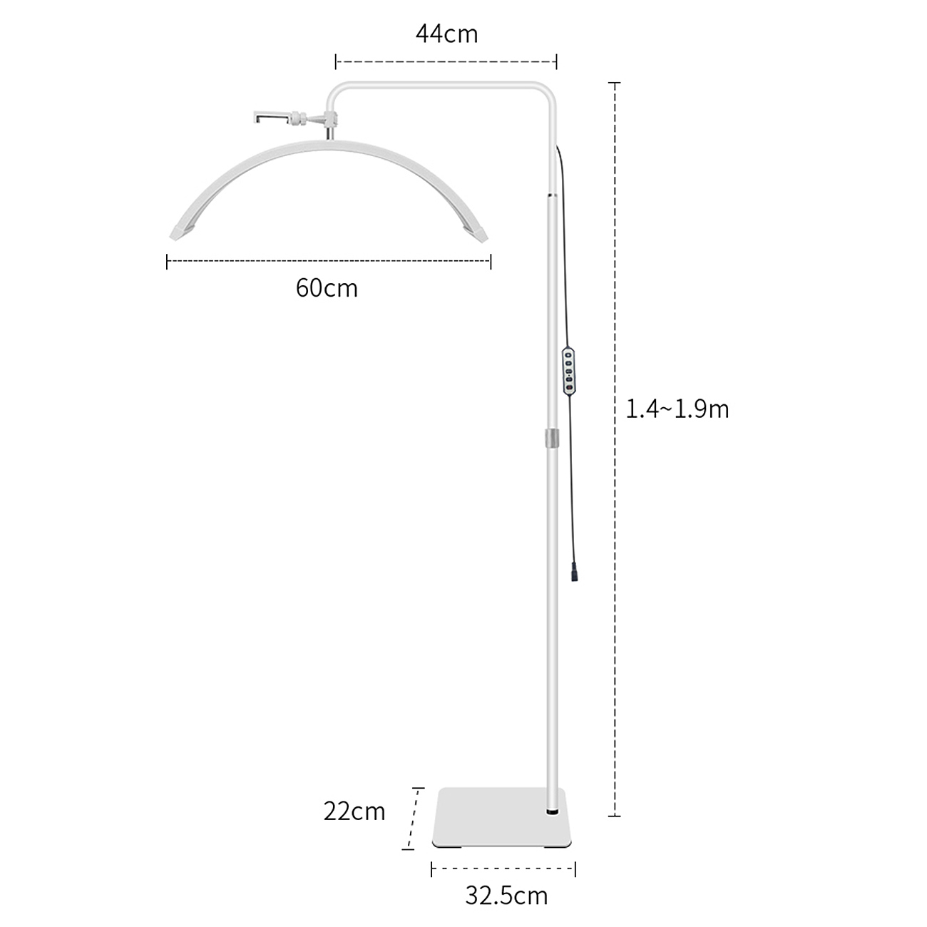 24 Zoll LED Beauty Standleuchte für professionelle Anwendungen Beauty-Leuchte HD-M6X