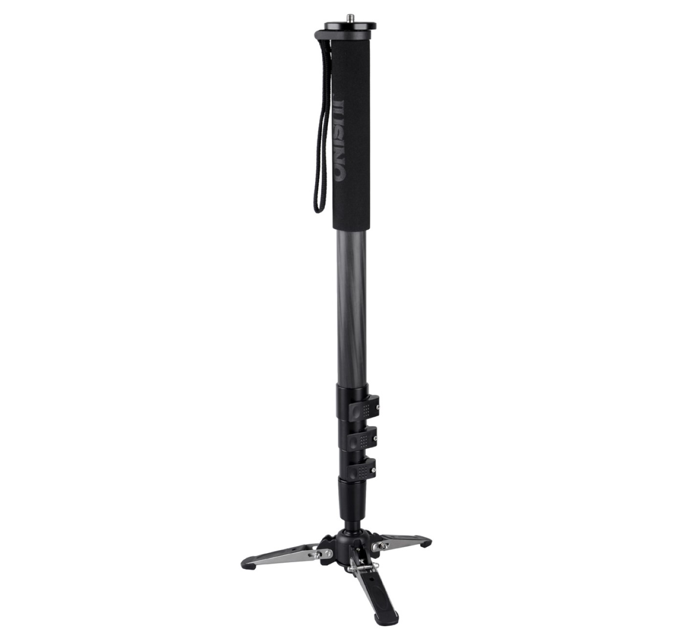 JUSINO Carbon Monopod mit Standspinne Clipverschlüsse bis 12kg VM-361EC