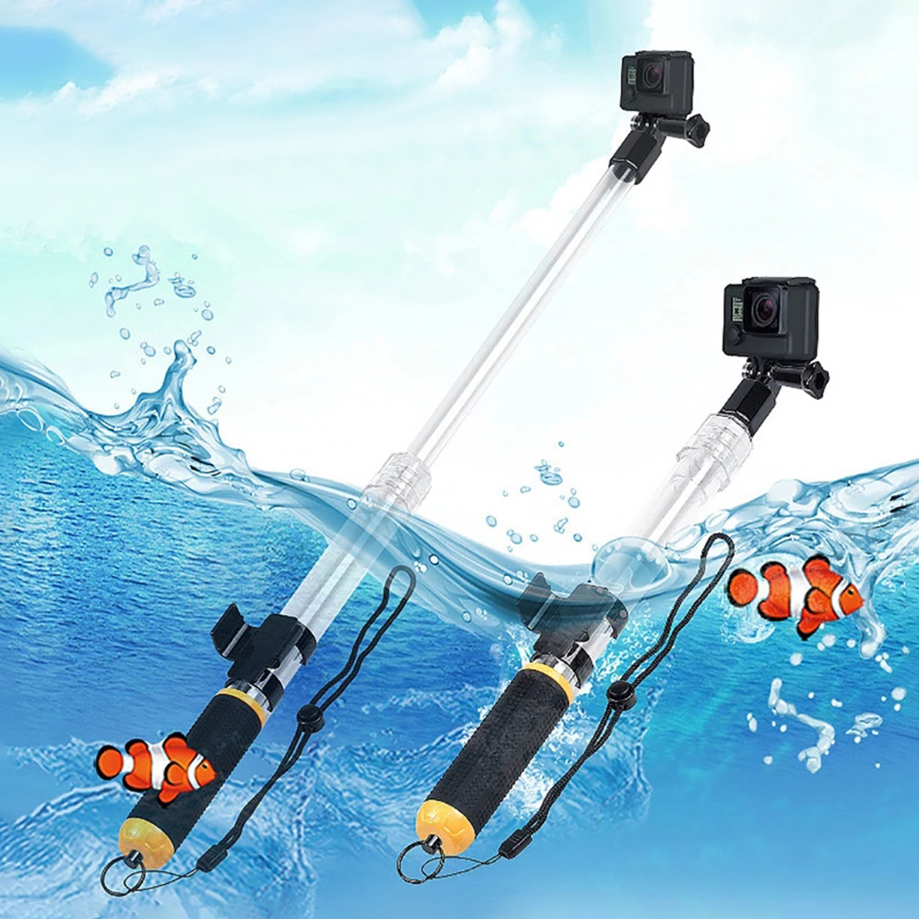 Aquapod Selfiepod schwimmender Handgriff für GoPro