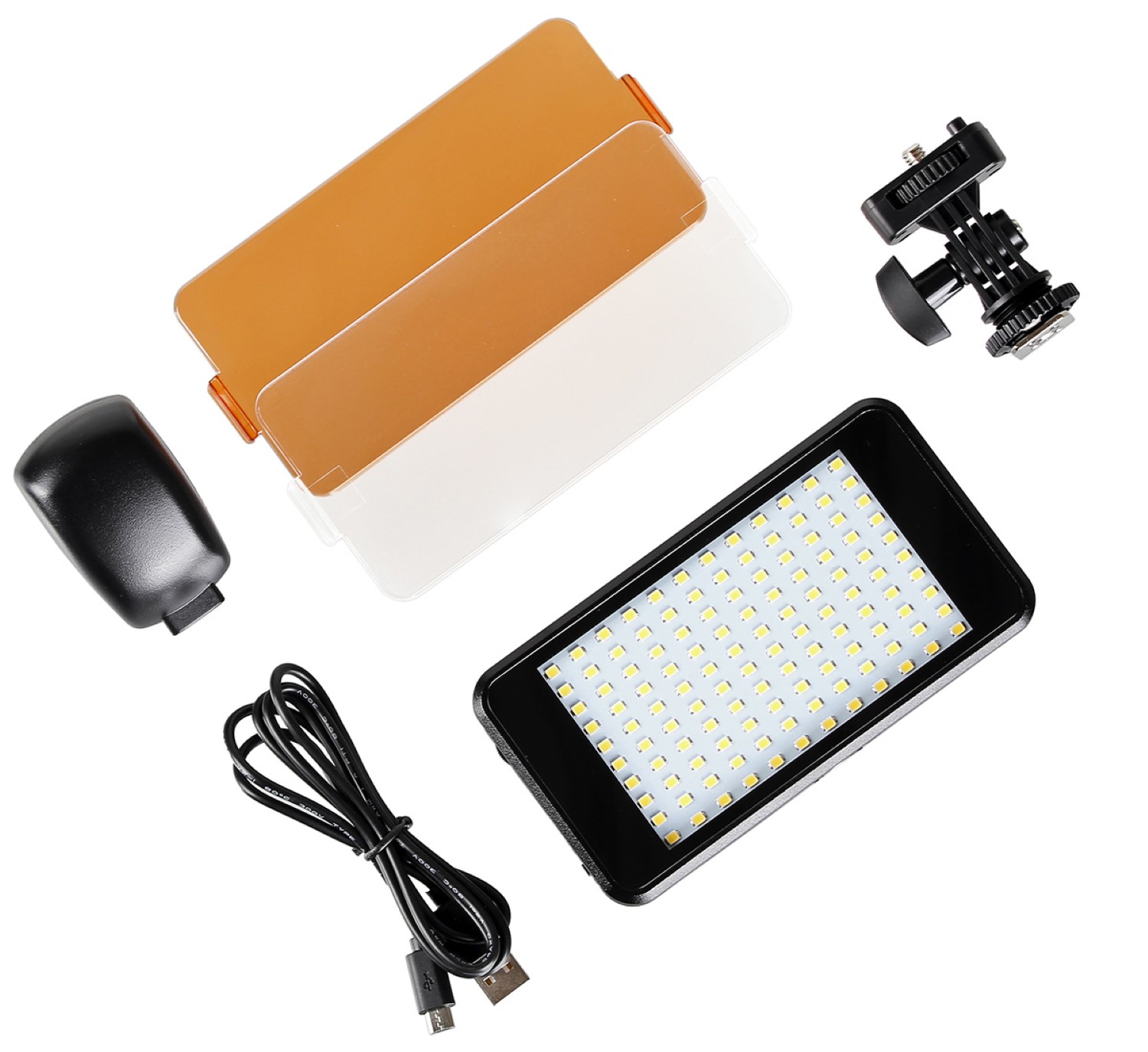 ayex pocket LED light, Videoleuchte mit 120 LEDs und eingebautem Akku