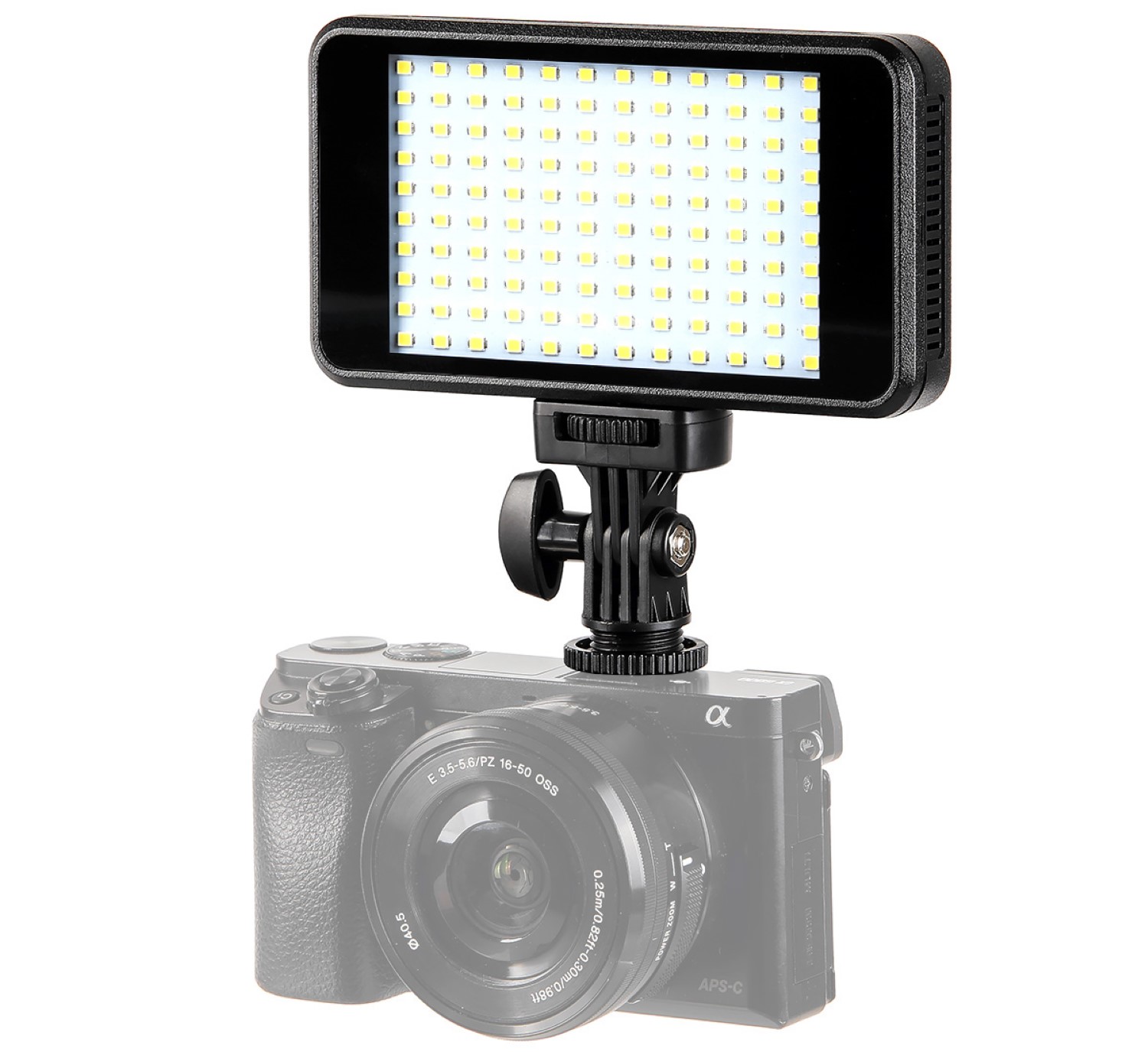 ayex pocket LED light, Videoleuchte mit 120 LEDs und eingebautem Akku