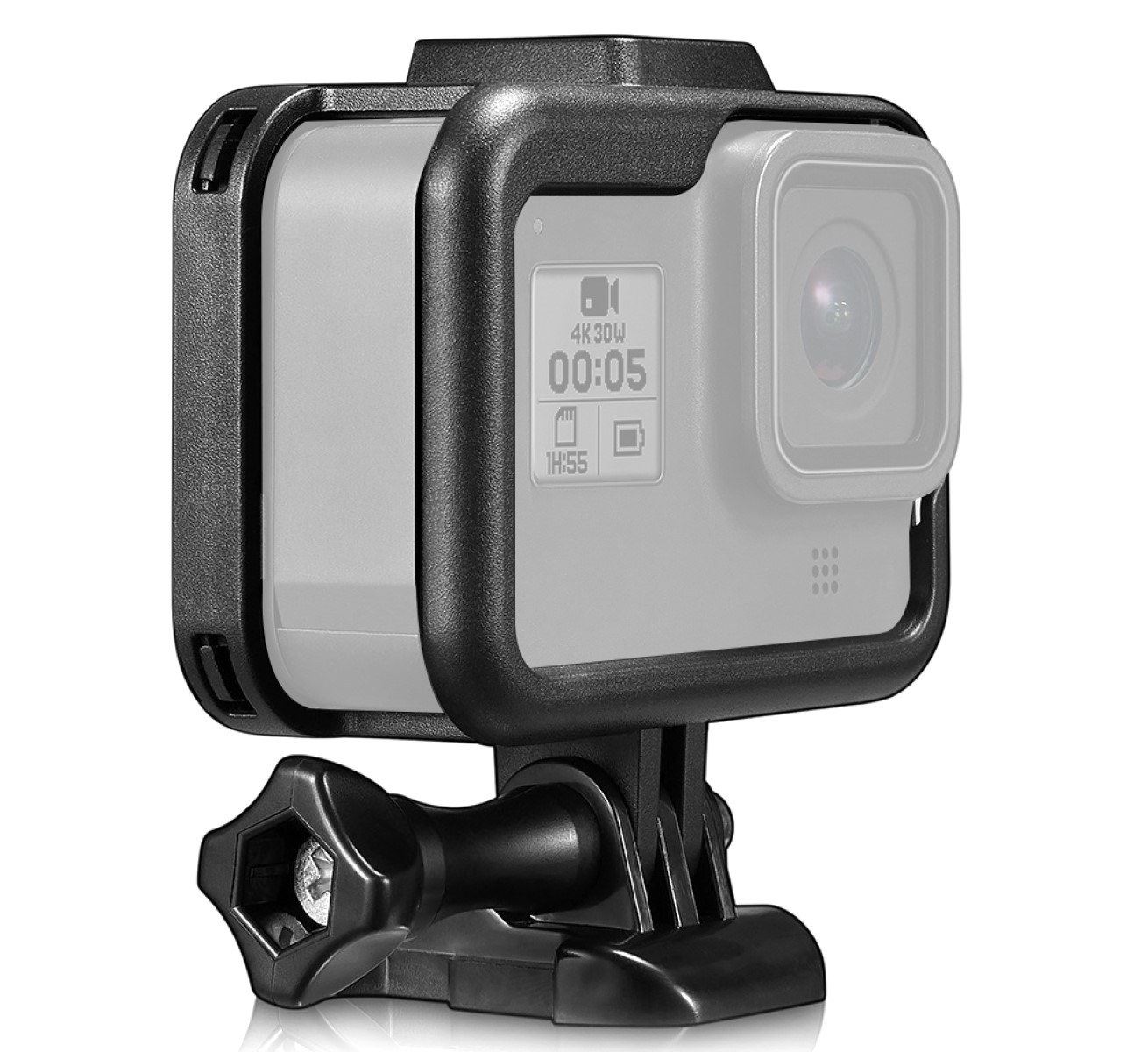 Schutzgehäuse Schutzrahmen Case Für GoPro Hero 8 Robuster Case mit Blitzschuh und Schieberahmen