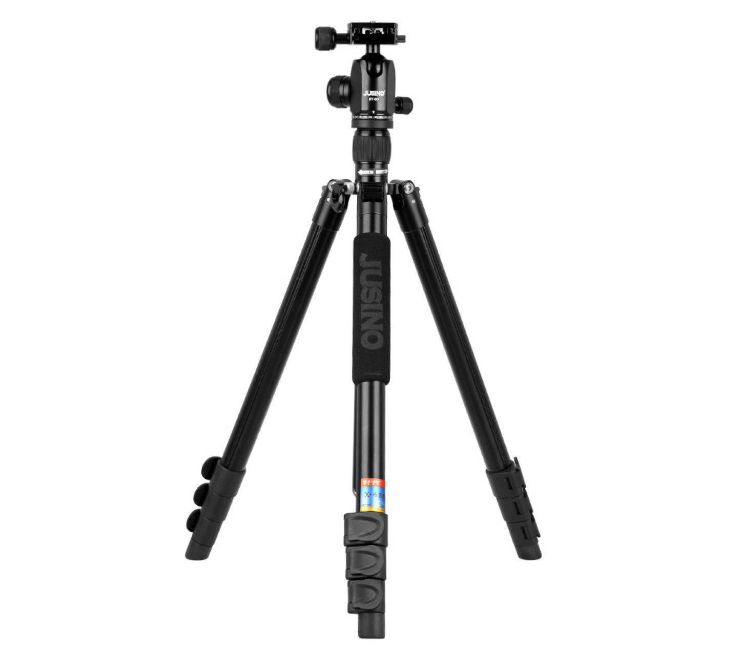 JUSINO Vielseitiges Tripod/Monopod Stativ bis 155cm Höhe/6kg + Kugelkopf BT-60 X-426