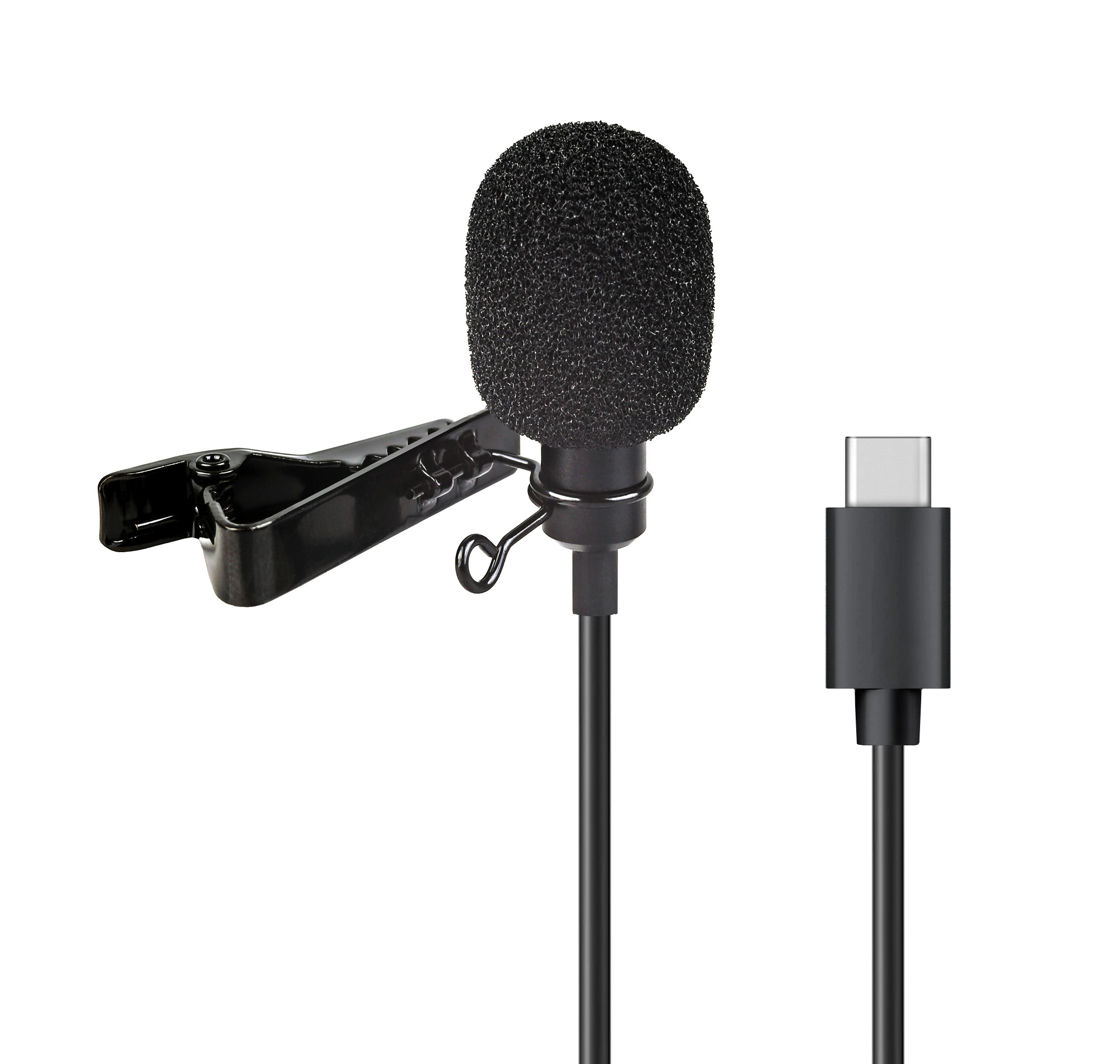 ayex Lavalier-Mikrofon mit Type-C z.B. für Android-Geräte und PCs perfekt für Interviews, Livestreams LV-1