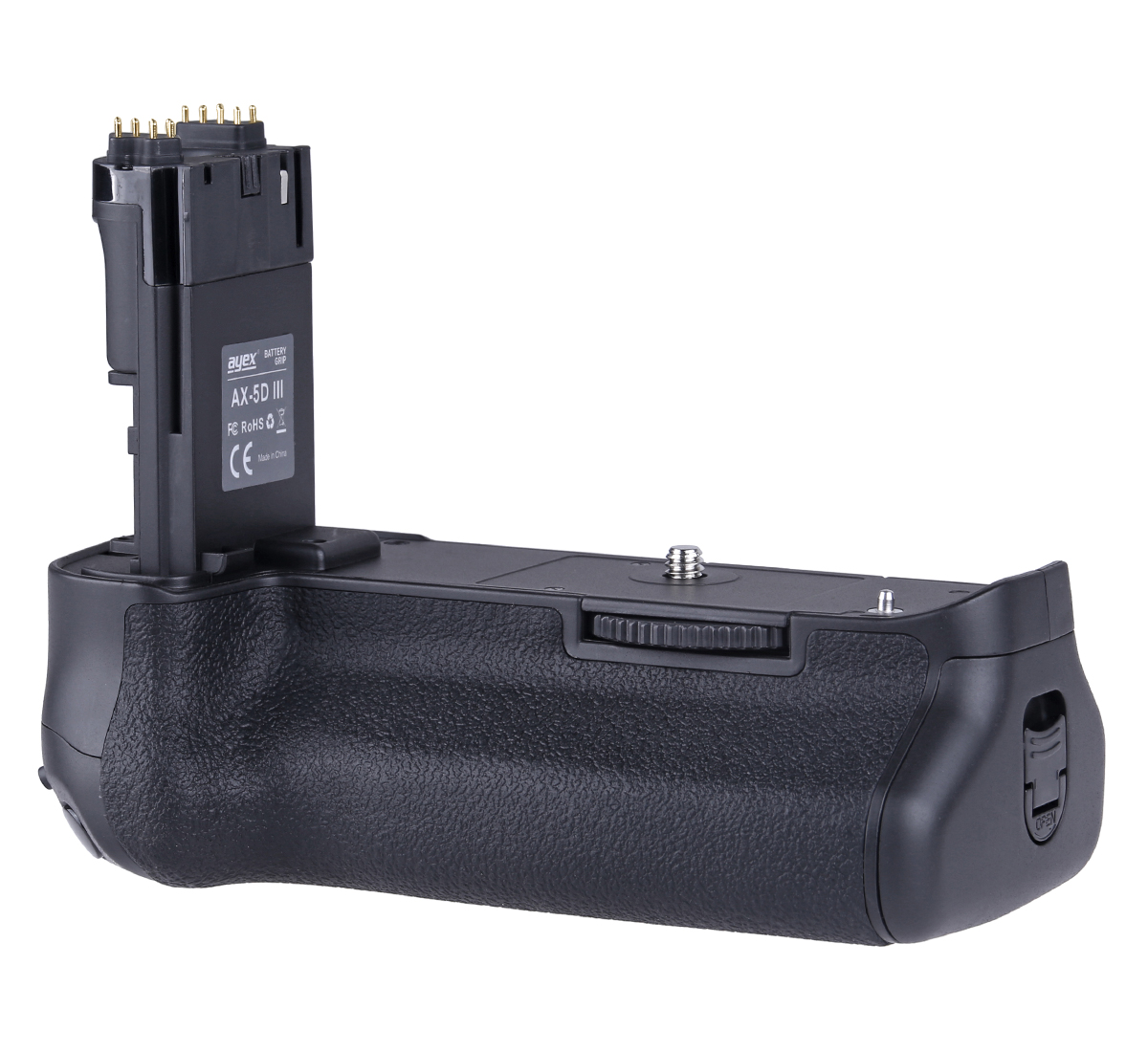 ayex Batteriegriff Set für Canon EOS 5D Mark III + 2x LP-E6N Akku + 1x USB Dual Ladegerät