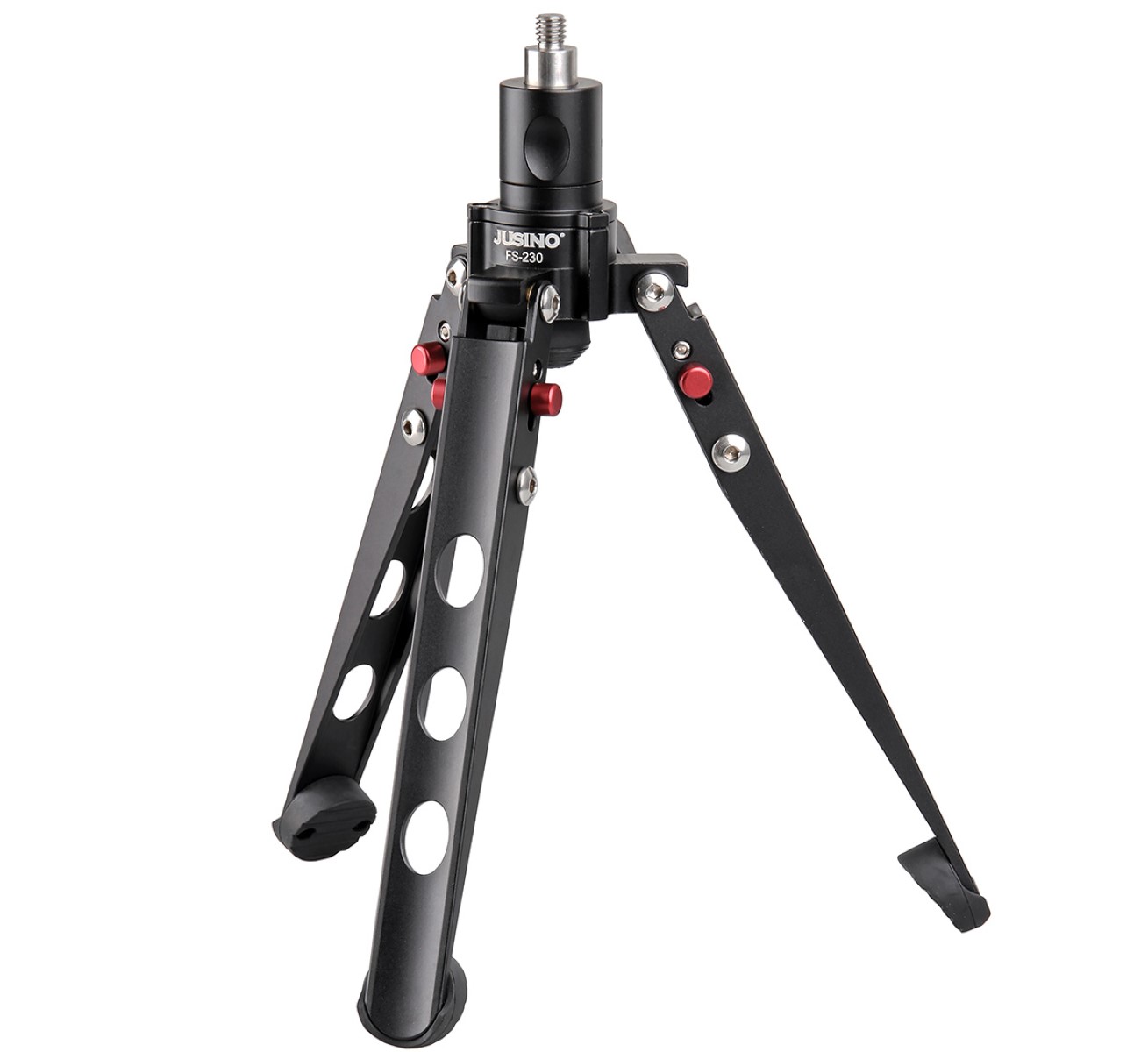 JUSINO Sehr stabile Monopod-Standspinne mit arretierbarem Kugelgelenk und Tischstativ-Funktion