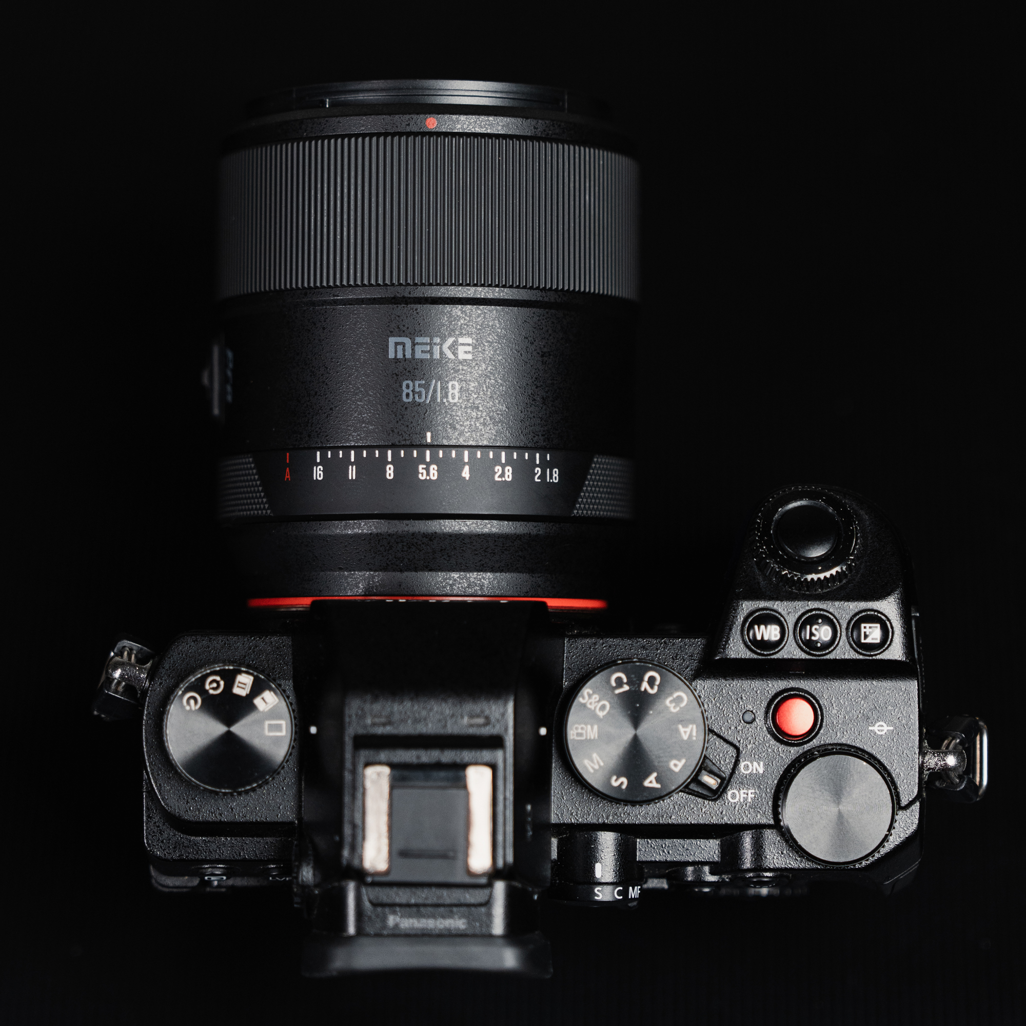 Meike 85 mm F1.8 AF Pro Series STM Autofokus Vollformat Ojektiv kompatibel mit Panasonic L Mount