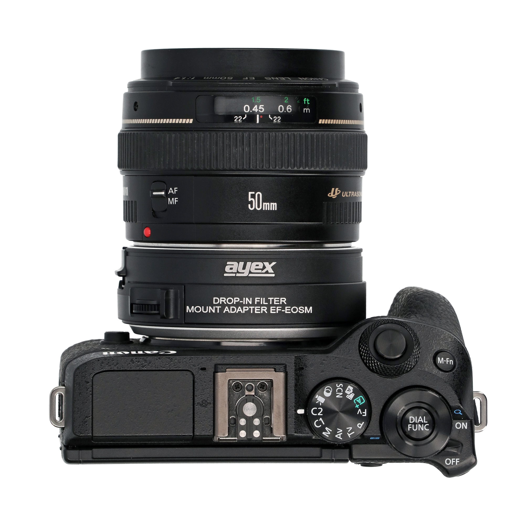 Objektivadapter EF-EOS M Drop In für Canon EF/EF-S Objektive an Canon EOS M Kameras Objektivadapter EF-EOS M Drop In für Canon EF/EF-S Objektive an Canon EOS M Kameras