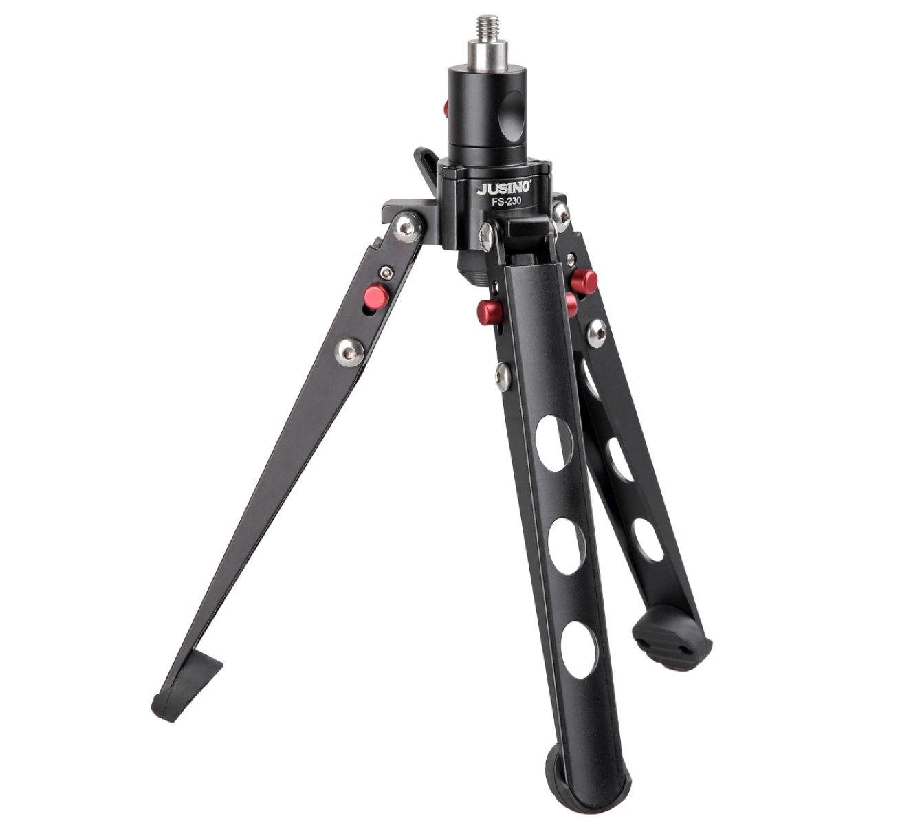 JUSINO Sehr stabile Monopod-Standspinne mit arretierbarem Kugelgelenk und Tischstativ-Funktion