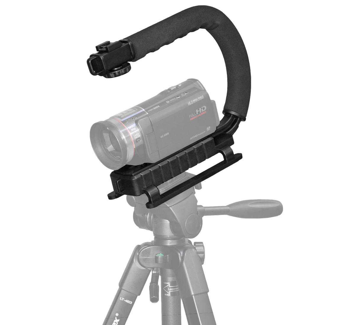 ayex Action Grip Video Stabilizer für DSLR und Camcorder, Schwebestativ für ruhige Videoaufnahmen