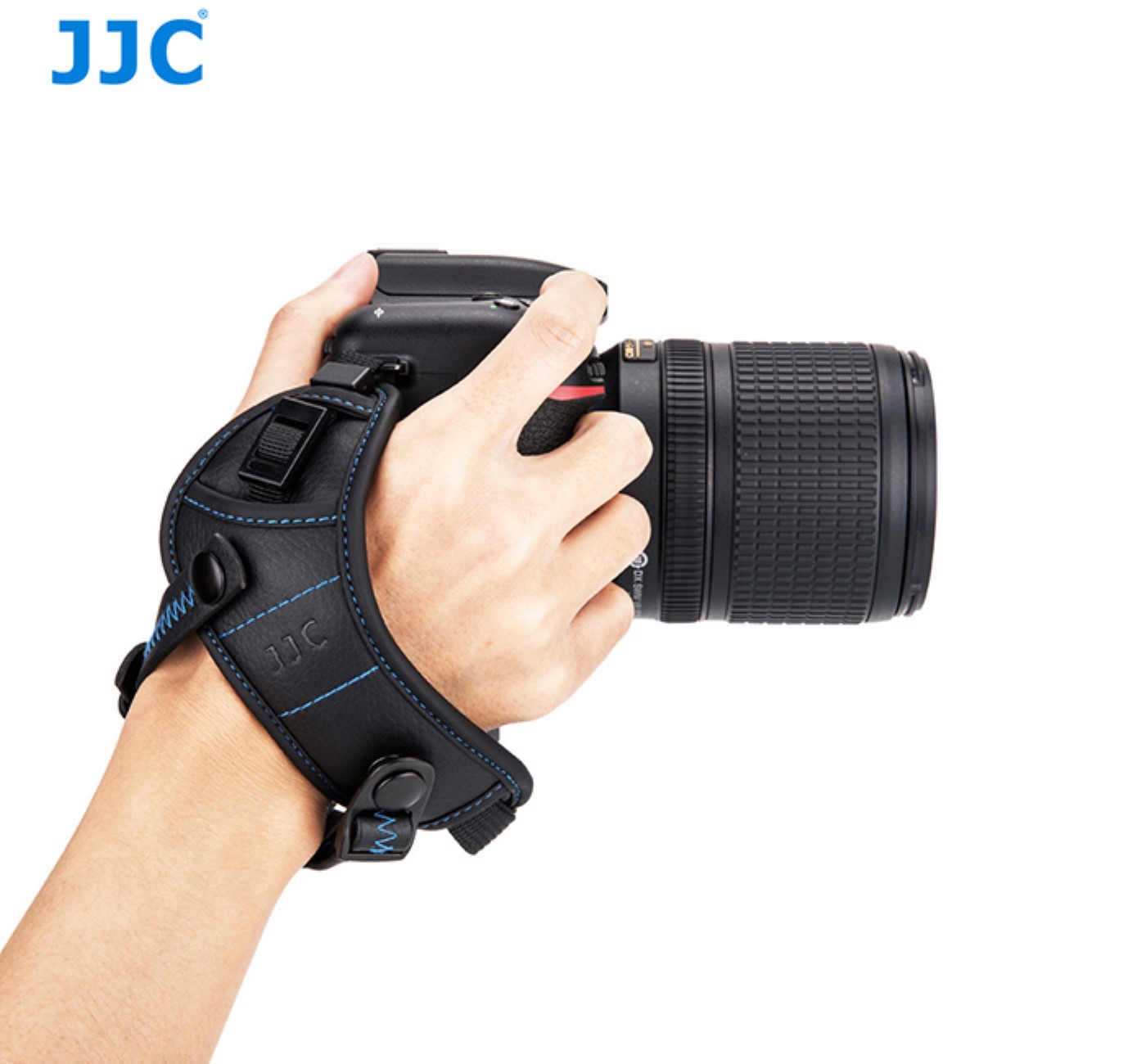 JJC Kunstleder Handschlaufe HS-PRO1P mit ausklappbarem Kamerafuß